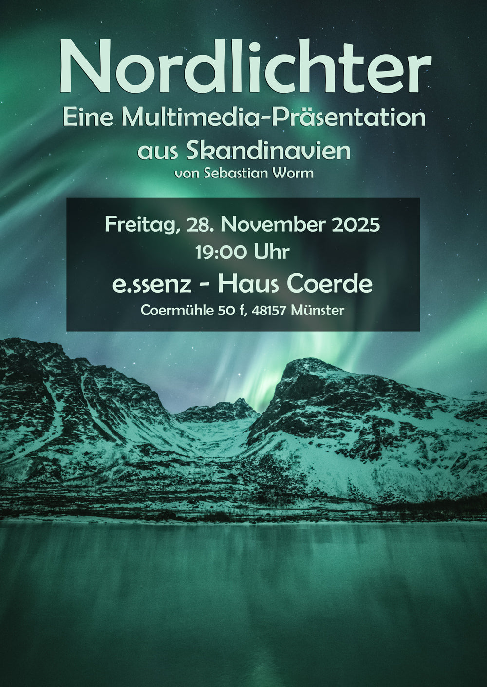 NORDLICHTER | 28.11.25 – 19 Uhr | Multimediale Präsentation mit 3 Gängen